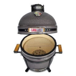 Kamado Grill Guru Classic Compact Øint 34cm à Poser Ou Encastrer -Weber Soldes barbecue ceramique grill guru classic compact 2