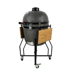 Kamado Grill Guru Classic Large Øint 46cm Sur Chariot -Weber Soldes barbecue ceramique grill guru classic large sur chariot 8