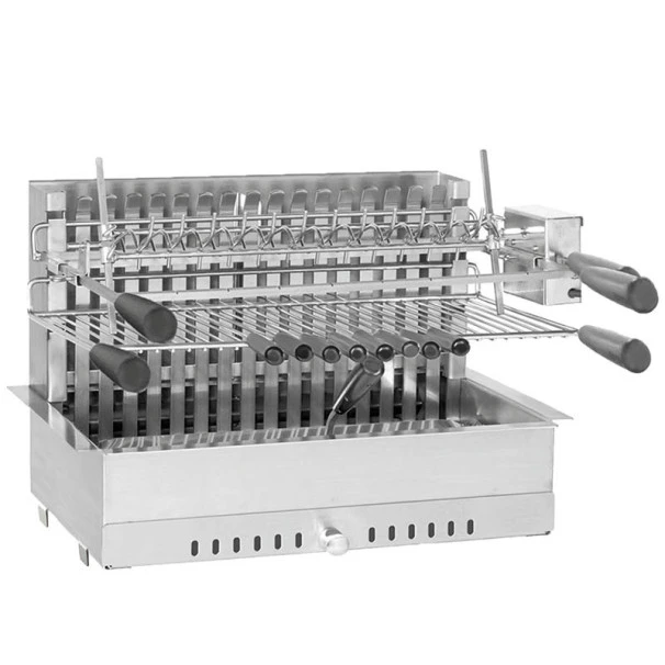 Grilloir Avec Tournebroche Forge Adour 66cm à Poser Ou Encastrer 2 Grilloir Avec Tournebroche Forge Adour 66cm à Poser Ou Encastrer – Image 2