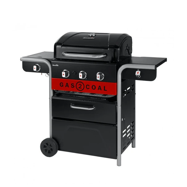 Barbecue Gaz Et Charbon Hybride Char-Broil Gas2Coal 330 2.0 3 Brûleurs + 1 Latéral 4 Barbecue Gaz Et Charbon Hybride Char-Broil Gas2Coal 330 2.0 3 Brûleurs + 1 Latéral – Image 4