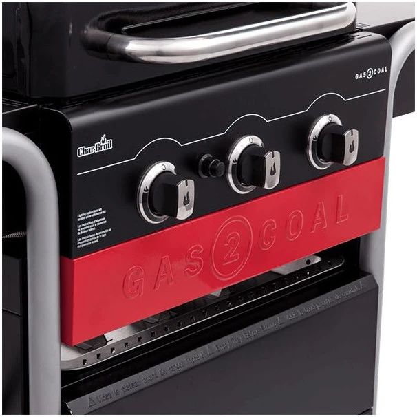 Barbecue Gaz Et Charbon Hybride Char-Broil Gas2Coal 330 2.0 3 Brûleurs + 1 Latéral 5 Barbecue Gaz Et Charbon Hybride Char-Broil Gas2Coal 330 2.0 3 Brûleurs + 1 Latéral – Image 5