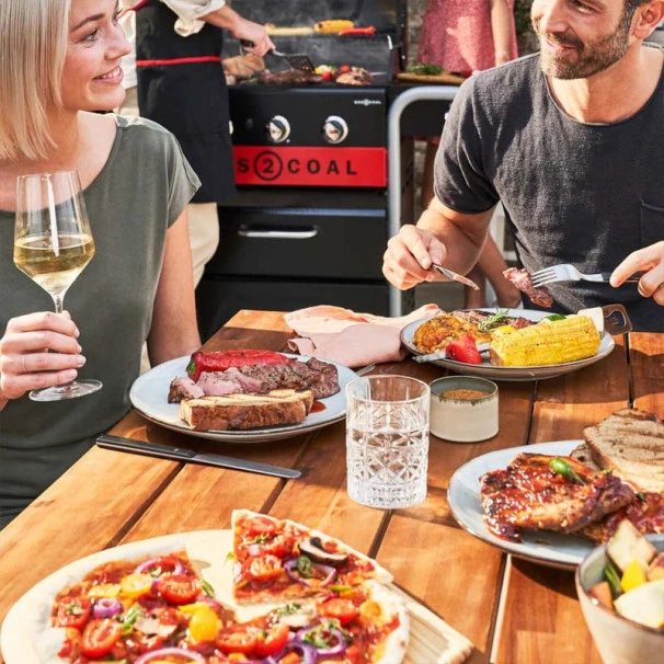 Barbecue Gaz Et Charbon Hybride Char-Broil Gas2Coal 330 2.0 3 Brûleurs + 1 Latéral 9 Barbecue Gaz Et Charbon Hybride Char-Broil Gas2Coal 330 2.0 3 Brûleurs + 1 Latéral – Image 9