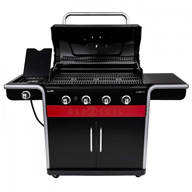Barbecue Gaz Et Charbon Hybride Char-Broil Gas2coal 440 4 Brûleurs + 1 Latéral 2 Barbecue Gaz Et Charbon Hybride Char-Broil Gas2coal 440 4 Brûleurs + 1 Latéral – Image 2