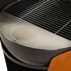 Barbecue Braséro Charbon Crambe Acier Corten Et Noir -Weber Soldes bbq charbon crambe m corten black metal diam 64 2