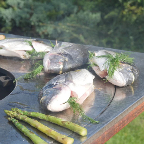 Braséro Plancha Artiss G1 Basic Corten 74 Cm Plaque Inox 2 Braséro Plancha Artiss G1 Basic Corten 74 Cm Plaque Inox – Image 2