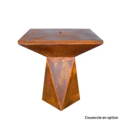 Braséro Plancha Artiss G1 Corten 90 Cm Plaque Acier -Weber Soldes brasero artiss g1 corten plancha acier carbone 4