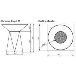 Braséro Plancha Artiss G1 Graphite 90 Cm Plaque Inox -Weber Soldes brasero artiss g1 graphite plancha acier inoxydable 5