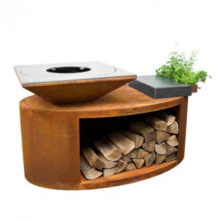 Braséro Plancha Artiss G3 Corten 90 Cm Acier Inoxydable Et Tablette Granit -Weber Soldes brasero artiss g3 corten plancha acier inoxydable et tablette granite 3