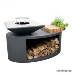 Braséro Plancha Artiss G3 Graphite 90 Cm Acier Inoxydable Et Tablette Bois -Weber Soldes brasero artiss g3 graphite plancha acier inoxydable et tablette bois 3