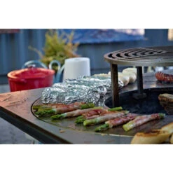 Braséro Plancha Artiss G4 Corten 90 Cm Plaque Inox Et Tablette Granit -Weber Soldes brasero artiss g4 corten plancha acier inoxydable et tablette granite 2