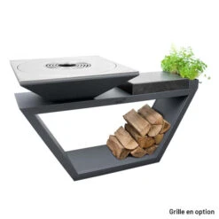 Braséro Plancha Artiss G4 Graphite 90 Cm Plaque Acier Et Tablette Granit 9 Braséro Plancha Artiss G4 Graphite 90 Cm Plaque Acier Et Tablette Granit -Weber Soldes brasero artiss g4 graphite plancha acier carbone et tablette granite 2