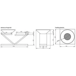 Braséro Plancha Artiss G5 Corten 90 Cm Plaque Inox Et Tablette Granit -Weber Soldes brasero artiss g5 corten plancha acier inoxydable et tablette granite 3