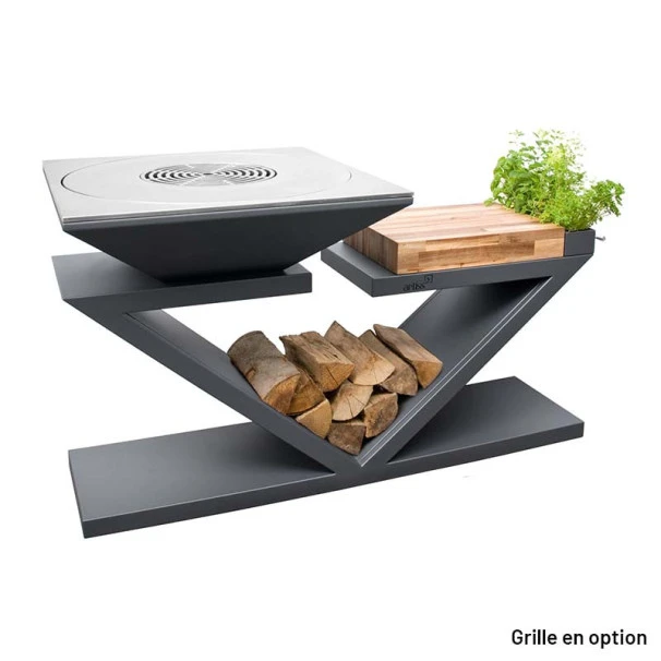 Braséro Plancha Artiss G5 Graphite 90 Cm Plaque Acier Et Tablette Bois 5 Braséro Plancha Artiss G5 Graphite 90 Cm Plaque Acier Et Tablette Bois – Image 5