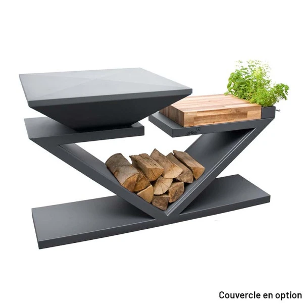 Braséro Plancha Artiss G5 Graphite 90 Cm Plaque Acier Et Tablette Bois 6 Braséro Plancha Artiss G5 Graphite 90 Cm Plaque Acier Et Tablette Bois – Image 6