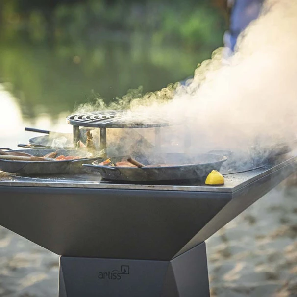 Braséro Plancha Artiss G5 Graphite 90 Cm Plaque Inox Et Tablette Granit 2 Braséro Plancha Artiss G5 Graphite 90 Cm Plaque Inox Et Tablette Granit – Image 2