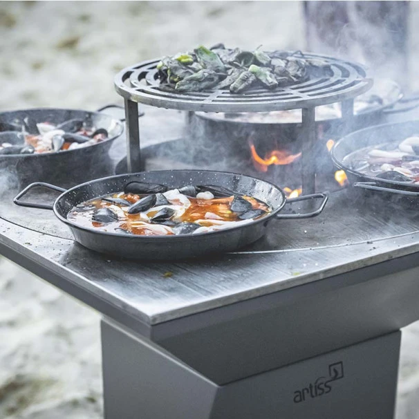 Braséro Plancha Artiss G5 Graphite 90 Cm Plaque Inox Et Tablette Granit 1 Braséro Plancha Artiss G5 Graphite 90 Cm Plaque Inox Et Tablette Granit