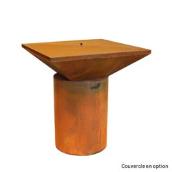 Braséro Plancha Artiss G6 Corten 90 Cm Plaque Acier -Weber Soldes brasero artiss g6 corten plancha acier carbone 4