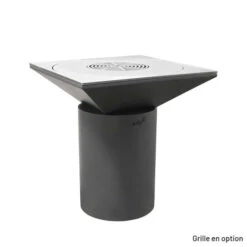 Braséro Plancha Artiss G6 Graphite 90 Cm Plaque Inox -Weber Soldes brasero artiss g6 corten plancha acier inoxydable 12