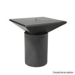 Braséro Plancha Artiss G6 Graphite 90 Cm Plaque Inox -Weber Soldes brasero artiss g6 corten plancha acier inoxydable 14