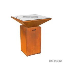 Braséro Plancha Artiss G7 Basic Corten 74 Cm Acier Inoxydable -Weber Soldes brasero artiss g7 basic corten plancha acier inoxydable 2