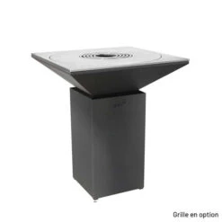 Braséro Plancha Artiss G7 Graphite 90 Cm Acier -Weber Soldes brasero artiss g7 graphite plancha acier carbone 3