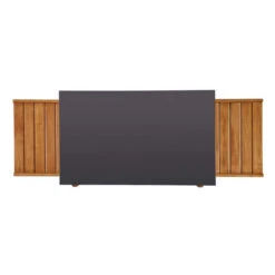 Desserte Universelle Plancha 2 Feux ENO Emile Robinier Et HPL Noir 11 Desserte Universelle Plancha 2 Feux ENO Emile Robinier Et HPL Noir -Weber Soldes chariot emile en robinier et hpl noir eno 4