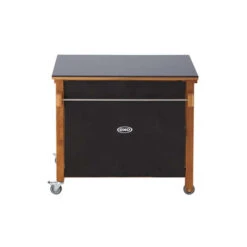 Desserte Universelle Plancha 2 Feux ENO Emile Robinier Et HPL Noir 12 Desserte Universelle Plancha 2 Feux ENO Emile Robinier Et HPL Noir -Weber Soldes chariot emile en robinier et hpl noir eno 5