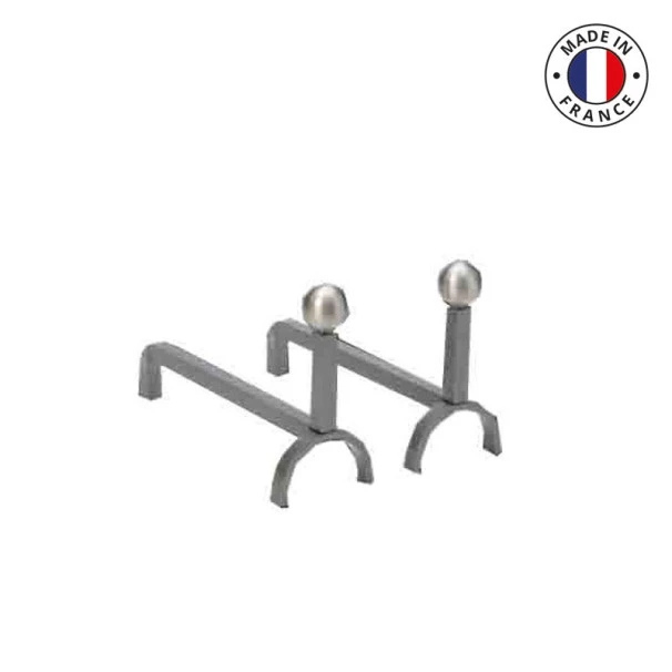 Chenet Cheminée Promesse Gris 1 Chenet Cheminée Promesse Gris