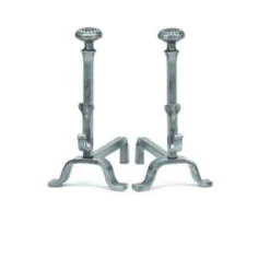 Chenets Cheminée Tête Marguerite 40 X 46 Cm