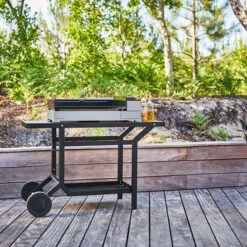 Desserte Universelle Plancha 3-4 Feux Acier Noir Forge Adour