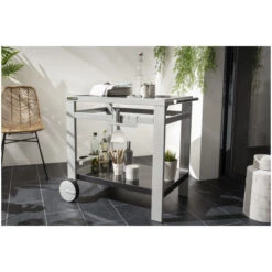 Desserte Universelle Plancha 3 Feux Cook'in Garden Media M -Weber Soldes desserte pour plancha cook in garden media m 4