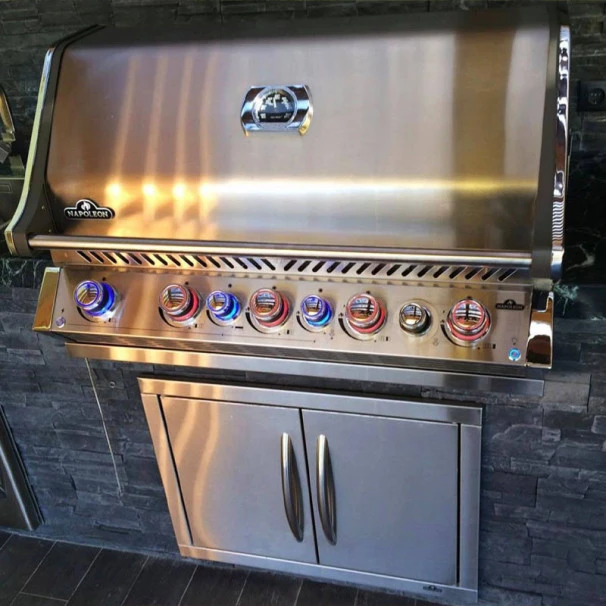 Napoleon Barbecue Gaz Encastrable Napoléon Prestige Pro 665 Inox 5 Brûleurs + 1 Rôtissoire 4 Napoleon Barbecue Gaz Encastrable Napoléon Prestige Pro 665 Inox 5 Brûleurs + 1 Rôtissoire – Image 4