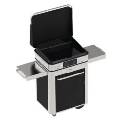 Ensemble Plancha électrique Eno Enosign 65 Inox Et Noir Sur Chariot + Capot -Weber Soldes ensemble plancha electrique enosign 65 inox et noir sur chariot capot 4