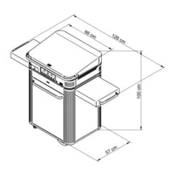 Ensemble Plancha électrique Eno Enosign 65 Inox Et Noir Sur Chariot + Capot -Weber Soldes ensemble plancha electrique enosign 65 inox et noir sur chariot capot 6