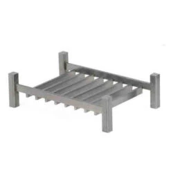 Grille Porte-bûches Sur Pieds Moderne 51 X 34 Cm