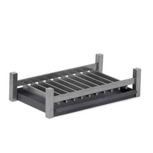 Grille Porte-bûches Sur Pieds Moderne 61 X 34 Cm 1 Grille Porte-bûches Sur Pieds Moderne 61 X 34 Cm
