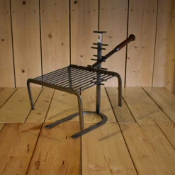 Ensemble Grille Barbecue De Cheminée Forge De Rodez - 14 Barres - Manches Amovibles -Weber Soldes grilloir 14 barres manche amovible sur pied fer a cheval 7