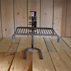 Ensemble Grille Barbecue De Cheminée Forge De Rodez - 18 Barres - Manches Fixes -Weber Soldes grilloir 18 barres manche fixe sur pied fer a cheval 8