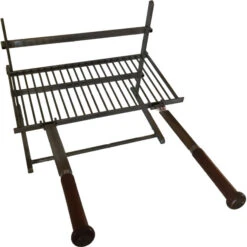 Ensemble Grille Barbecue De Cheminée Forge De Rodez 3 étages 50 Cm -Weber Soldes grilloir pour cheminee forge de rodez 3 etages 50 cm 1