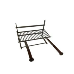 Ensemble Grille Barbecue De Cheminée Forge De Rodez 3 étages 60 Cm