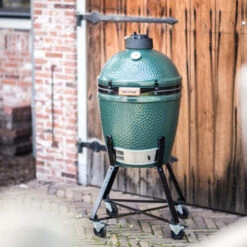 Kamado Big Green Egg S Øint 33 Cm Sur Chariot + Déflecteur -Weber Soldes kamado big green egg s sur chariot deflecteur 2