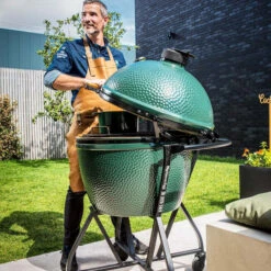 Kamado Big Green Egg XXL Øint 73cm Sur Chariot + Déflecteur -Weber Soldes kamado big green egg xxl sur chariot deflecteur 2
