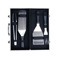 Mallette 4 Ustensiles Inox Plancha Barbecue Republic