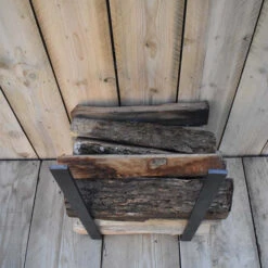 Équerre Range Bûches Forge De Rodez 1 M -Weber Soldes paire d equerres mur de buches 1 metre 5