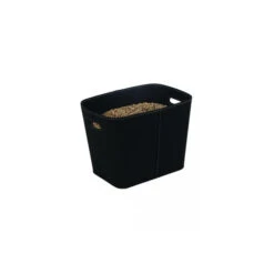Sac à Bois Felt Feutre Noir -Weber Soldes panier a buches granules dixneuf felt en feutre noir 2