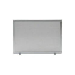 Pare-feu Cheminée 70 X 50 Cm Acier Brossé