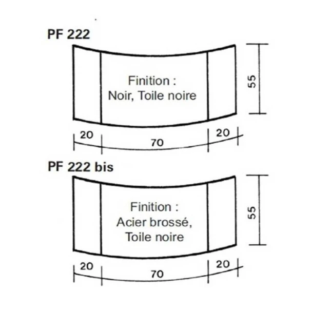 Pare-feu 3 Volets 20+70+20 X 55 Pour Cheminée 2 Pare-feu 3 Volets 20+70+20 X 55 Pour Cheminée – Image 2