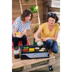 Plancha électrique Le Marquier 150 Duo La Petite Française 1 Feu 50x35 -Weber Soldes plancha elect lemarq 150 duo la plancha francaise 2