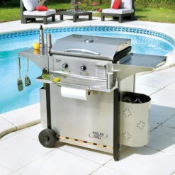 Plancha électrique Acier émaillé Roller Grill PL600E 59 X 38 -Weber Soldes plancha electrique acier emaille roller grill pl600e 59x38 3