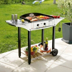 Plancha électrique Acier émaillé Roller Grill PL600E 59 X 38 -Weber Soldes plancha electrique acier emaille roller grill pl600e 59x38 5